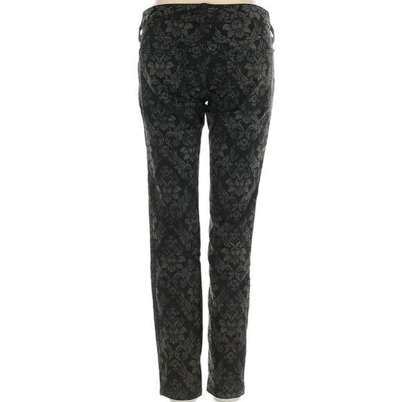 Free People Black Damask Jacquard Skinny Jeans - Picture 3 of 8